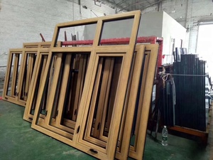 OEM chất lượng hàng đầu nhà gỗ thiết kế cửa sổ âm thanh bằng chứng gỗ và nhôm <span class=keywords><strong>Crank</strong></span> Mở Cửa Sổ khuôn cửa sổ - Product Image 2