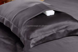 Taies d'oreiller en Satin de soie de <span class=keywords><strong>luxe</strong></span> les plus chaudes 16/19/22MM taie d'oreiller élégante Queen Size - Product Image 2