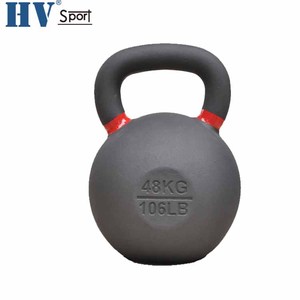 <span class=keywords><strong>Kettlebell</strong></span> personnalisé en fonte noire de 24 kg avec revêtement en poudre, marque HV - Product Image 3