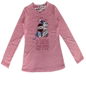<span class=keywords><strong>Pyjama</strong></span> en tricot thermique respirant à motifs imprimés pour femmes/filles, taille plus, vêtements de maison - Product Image 2