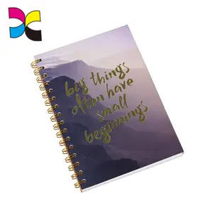 Reasonable wholesale price full color printing customized spiral notebook with colored paper