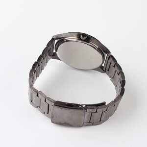 Price surface quartz watches men stainless steel watch gunmetal watch - Product Image 6