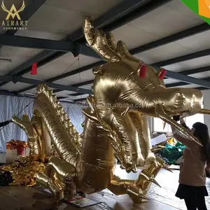 LEDボールインフレータブルglodenドラゴン衣装について祭イベント装飾