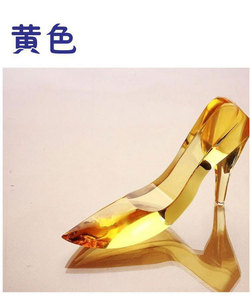 Zapatos de cristal de <span class=keywords><strong>Cenicienta</strong></span> cumpleaños especial regalo novias creativo DIY letras regalos de adornos de cristal - Product Image 4