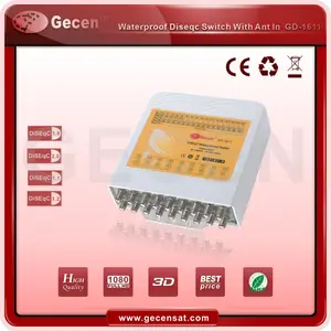 Gecen 16X1Waterproof Commutateur Diseqc avec 16 SAT 1 FOURMI Modèle d'entrée GD-1611