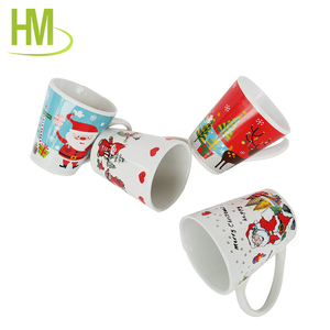 Taza de cerámica <span class=keywords><strong>con</strong></span> Papá Noel y alces - Product Image 5