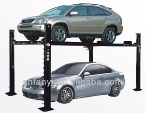 3T Manual 1 Side Release 4 Post Car Parking Lift Popular In Canada And USA