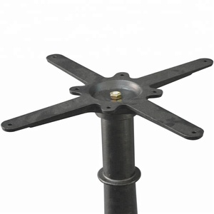 الشمس نمط زهرية أسفل العتيقة الأسود قاعدة من الحديد الزهر طاولة القهوة الساق - Product Image 3