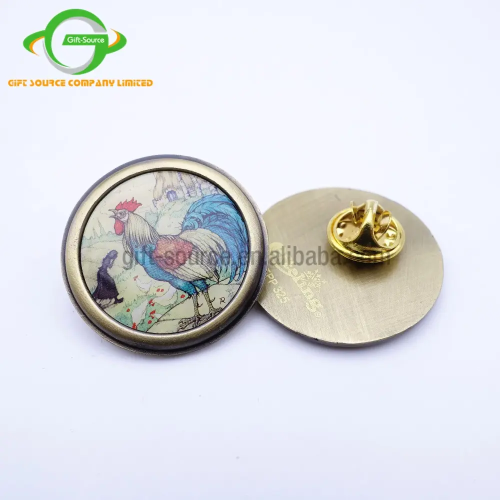 Tùy Chỉnh Lụa Màn Hình Cmyk In Ấn Logo Pin/Máy Ảnh Spinner Ve Áo Pins Trung Quốc/Ve Áo Pins Men