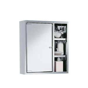 Wall Mounted Stainless Steel Triangle Bathroom <strong>Corner</strong> <strong>Mirror</strong> <strong>Cabinet</strong> - Product Image 6