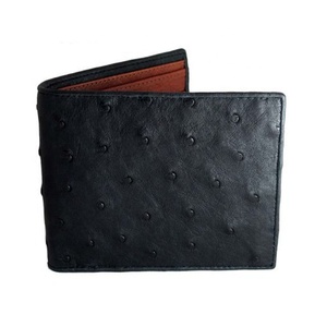 Ví Da Đà Điểu Tùy Chỉnh Ví Da Thật Quà Tặng Đặc Biệt Ví Chặn Rfid Cho Nam - Product Image 1