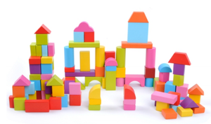 Blocs de construction en bois jouets pour enfants - Product Image 2