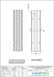 ILENSTECH led light <strong>fresnel</strong> linear <strong>lens</strong> for <strong>wholesale</strong> 30 degree 2 raws for optical supermarkt / warehouse /outdoor and - Product Image 5
