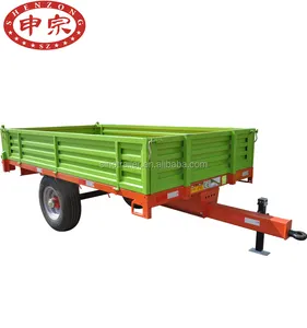 4 ton single axle 2 wheel farm utility trailer agriculture