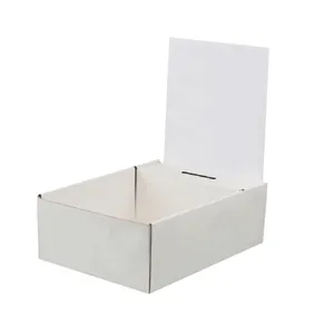 Coloful Paper Display Corrugated Counter Custom Cardboard Charity Candy Donation Box