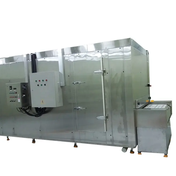 500kg/h 1000kg/h 2000kg/h French Fries Iqf Fluidized Bed Tunnel Freezer