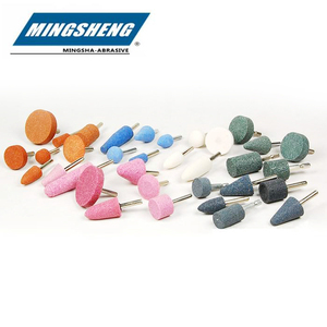 Tête de meulage abrasive en céramique de 3 mm et 6 mm avec tige pour le polissage du métal et du bois - Product Image 3