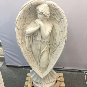 2018 nouvelle pierre tombale de <span class=keywords><strong>marbre</strong></span> blanc d'ange de conception <span class=keywords><strong>pour</strong></span> la <span class=keywords><strong>tombe</strong></span> - Product Image 5