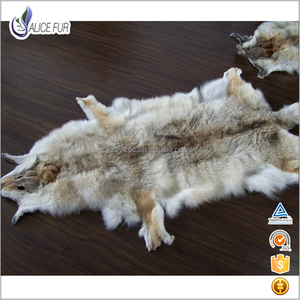 La piel real de la piel del coyote de la alta calidad caliente de la venta curvó la piel genuina de la piel de la piel con preci - Product Image 1