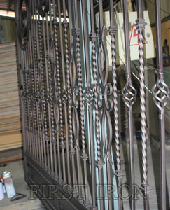 Portones de hierro forjado de corte láser de gran tamaño artístico, puerta de entrada de hierro de doble oscilación forjado - Product Image 6