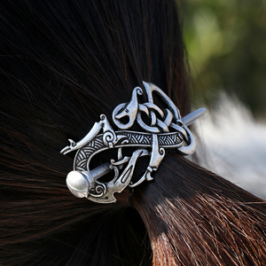 Épingles à <span class=keywords><strong>cheveux</strong></span> en argent antique Vikings Dragon, pinces à <span class=keywords><strong>cheveux</strong></span>, bâtonnets coulissants, vintage, <span class=keywords><strong>bijoux</strong></span> pour <span class=keywords><strong>cheveux</strong></span> pour femmes, accessoires cadeaux - Product Image 2