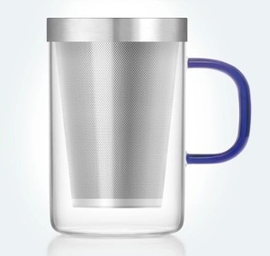 2024 tasses à thé <span class=keywords><strong>en</strong></span> <span class=keywords><strong>verre</strong></span> borosilicate résistant à la chaleur <span class=keywords><strong>infuseur</strong></span> <span class=keywords><strong>en</strong></span> acier inoxydable <span class=keywords><strong>tasse</strong></span> à thé ronde <span class=keywords><strong>en</strong></span> <span class=keywords><strong>verre</strong></span> de grande capacité <span class=keywords><strong>avec</strong></span> poignée bleue - Product Image 1