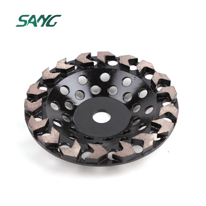 Disco abrasivo <span class=keywords><strong>de</strong></span> diamante <span class=keywords><strong>de</strong></span> <span class=keywords><strong>7</strong></span> <span class=keywords><strong>pulgadas</strong></span> con segmentos <span class=keywords><strong>de</strong></span> flecha para pulir piedra y hormigón con amoladora angular - Product Image 2