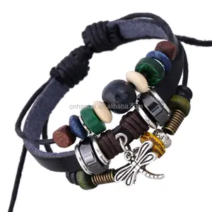 Tibetan designer vintage adjustable women cuff wristband bracelet dragonfly charm bracelets cn zhe