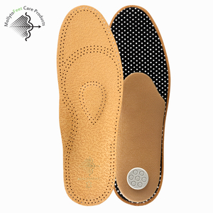 Semelles orthopédiques pour hommes et femmes semelle intérieure rembourrée en cuir matelassé - Product Image 2