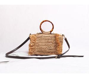 Bolso de Mano de <span class=keywords><strong>Rafia</strong></span> Estilo Verano 2019, Bolso de Hombro - Product Image 5