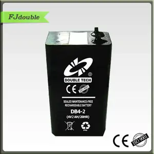 lunga durata ricaricabile piccolo 4v 2ah batteria al piombo sigillata