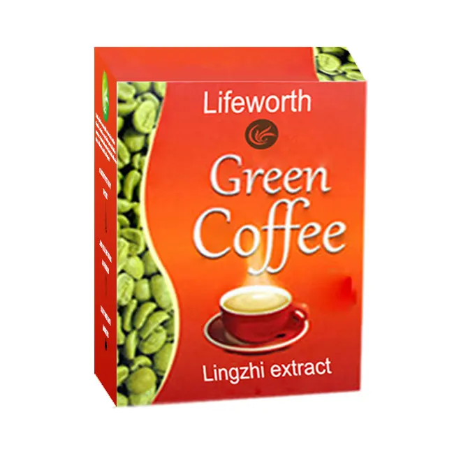 Lifeworth ganoderma स्लिमिंग ग्रीन कॉफी OEM