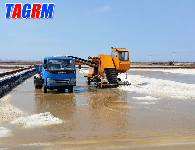 Garam Mesin Pemotong/Garam Harvester Crusher/Garam Harvester Mengumpulkan Mesin