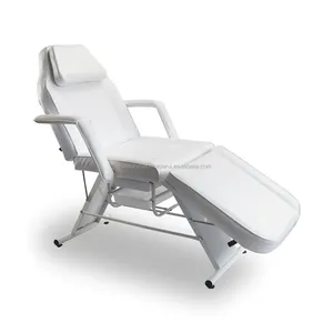 Mesa de masaje con cuero sintético facial eléctrico, cama giratoria de spa, 4 motores, silla de Salud de belleza, cama médica, 4 motores