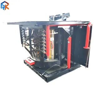 Series Inverter 550KWH Per Ton Alloy Steel Melting Induction Furnace 2T