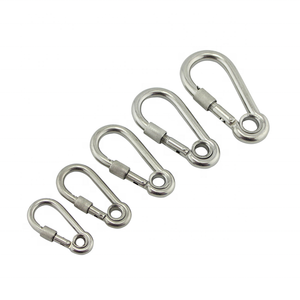 Mosquetón de <span class=keywords><strong>Acero</strong></span> <span class=keywords><strong>Inoxidable</strong></span> 304 con Resorte y Ojal de Rosca de 8 mm - Product Image 2