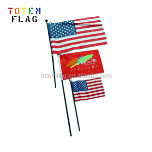 Tùy Chỉnh Duy Nhất Hai Mặt Mini Cờ Quốc Gia Cá Nhân Polyester Cầm Tay Biểu Ngữ Logo/Hình Ảnh/Văn Bản Nhỏ Cờ Quốc Gia - Product Image 4