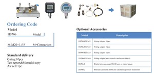 Comparateur de pression hydraulique pour l'étalonnage des manomètres d'équipement de laboratoire HS706 - Product Image 5