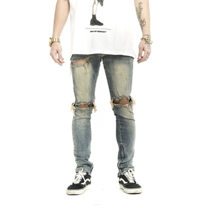 Oem phong cách mới tách pent phong cách cổ dropshipping người đàn ông Biker Skinny Jeans - Product Image 3