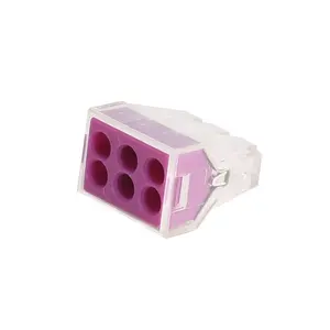 Compatto Universale Filo di Cablaggio del Connector6 pin Conduttore Terminale Push tipo di Connettore del Cavo