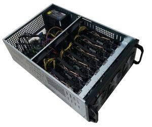 2018 venta superior computadora 4U Ethereum 6GPU minería minero máquina marco Rig Case - Product Image 4