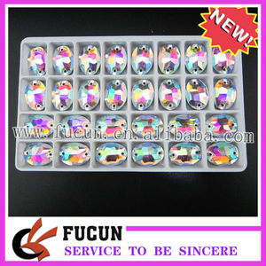 brillantes <span class=keywords><strong>de</strong></span> <span class=keywords><strong>cristal</strong></span> ovalada <span class=keywords><strong>de</strong></span> <span class=keywords><strong>cristal</strong></span> ab piedra coser en la ropa - Product Image 1