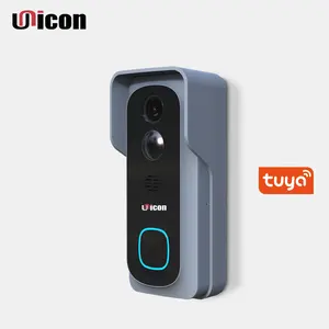 Kamera Bel Pintu 1080P IP Cerdas untuk Apartemen, Kamera Keamanan Nirkabel Alarm IR, Bel Pintu Video WIFI