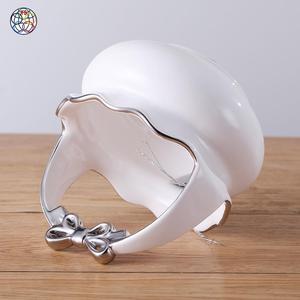 Cuencos de cerámica de superficie lisa, exquisitamente hechos y plateados, venta al por mayor, cuencos blancos de gran tamaño - Product Image 6