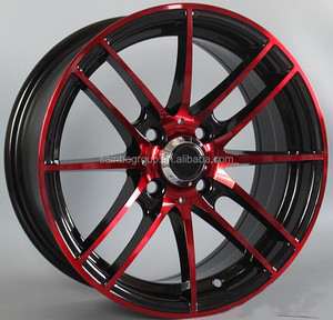 Rueda de Aleación de 15 Pulgadas y 6.5 de Ancho, Color Negro y Rojo, de Buena Calidad, para Automóvil - Product Image 4