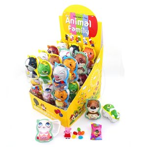 Hoge Kwaliteit Animal Verrassing Ei Met Ring Speelgoed Jelly Bean Snoep