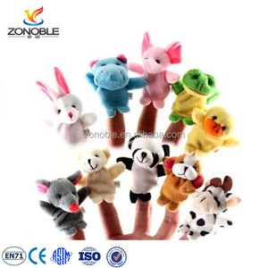 Tùy Chỉnh Trẻ Em Vui Đồ Chơi Con Rối Ngón Tay Bán Buôn Dễ Thương Mềm Plush Animal <span class=keywords><strong>Finger</strong></span> Rối - Product Image 4