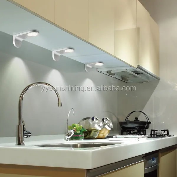wall corner mounted led kitchen lighting with touch sensor switch
