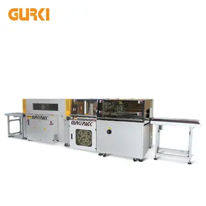 Gurki GPL-5545H + GPS-5030LW Otomatik POF Shrink Film Paketi Makinesi