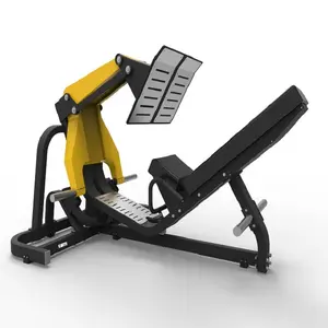 Disesuaikan Logo peralatan Gym komersial mesin kekuatan 45 derajat kaki mesin Press
